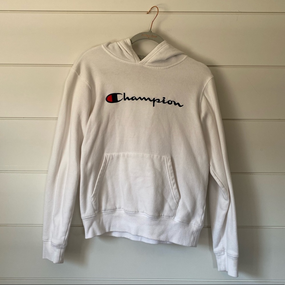 Champion Boys White XL Hoodie